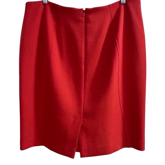 Halogen Women's Red A-Line Knee Length Skirt Size 14 Business Casual - Picture 4 of 10